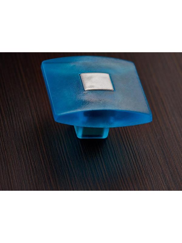 Ручка кнопка PLASTIC 003, пластиковая, синяя