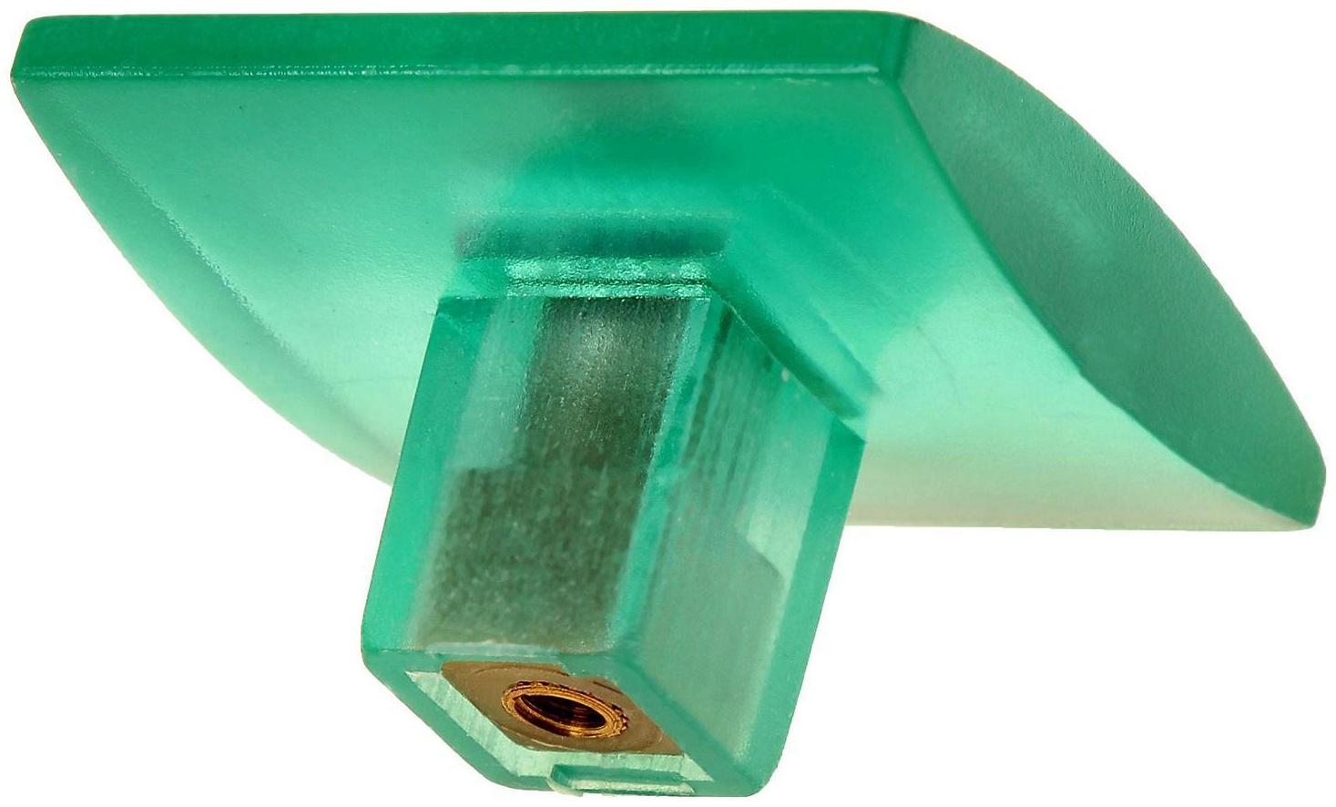 Ручка кнопка PLASTIC 003, пластиковая, зеленая