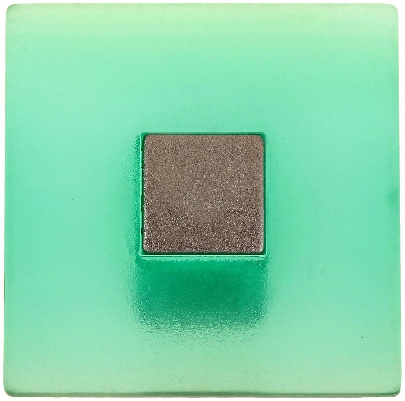 Ручка кнопка PLASTIC 003, пластиковая, зеленая