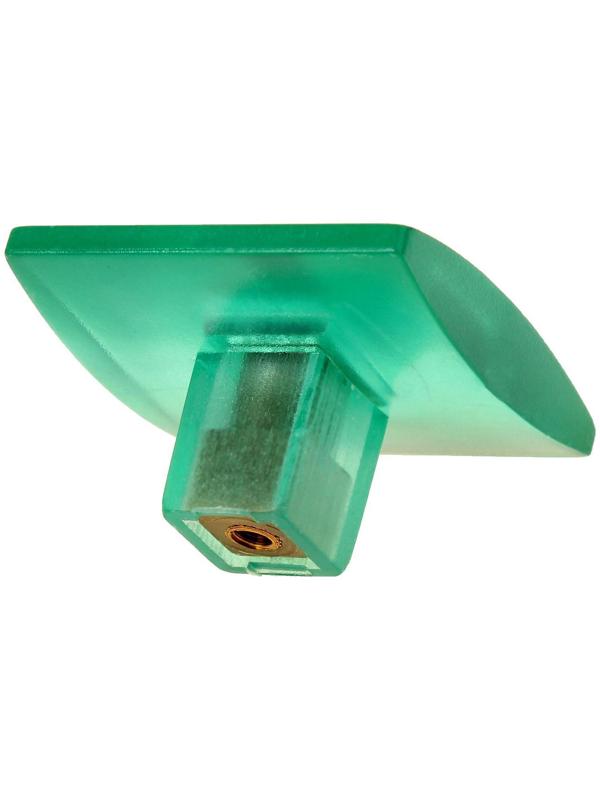 Ручка кнопка PLASTIC 003, пластиковая, зеленая