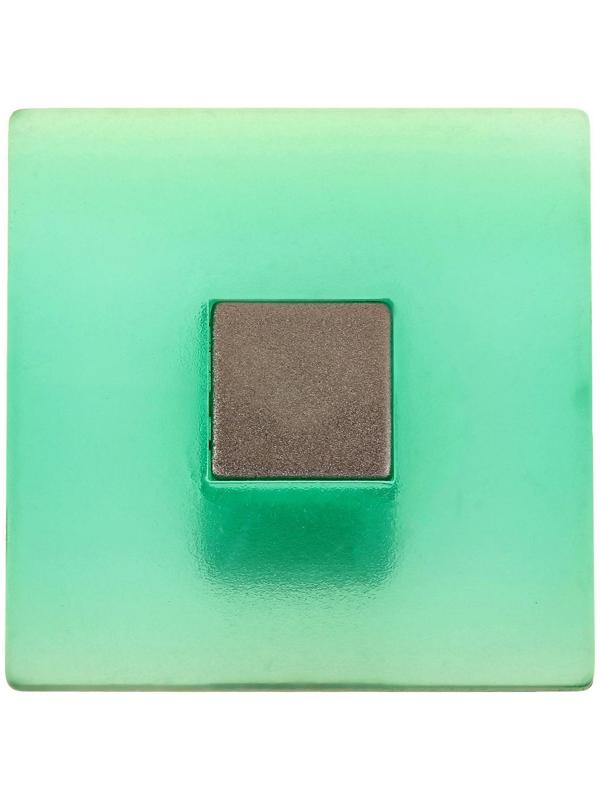 Ручка кнопка PLASTIC 003, пластиковая, зеленая