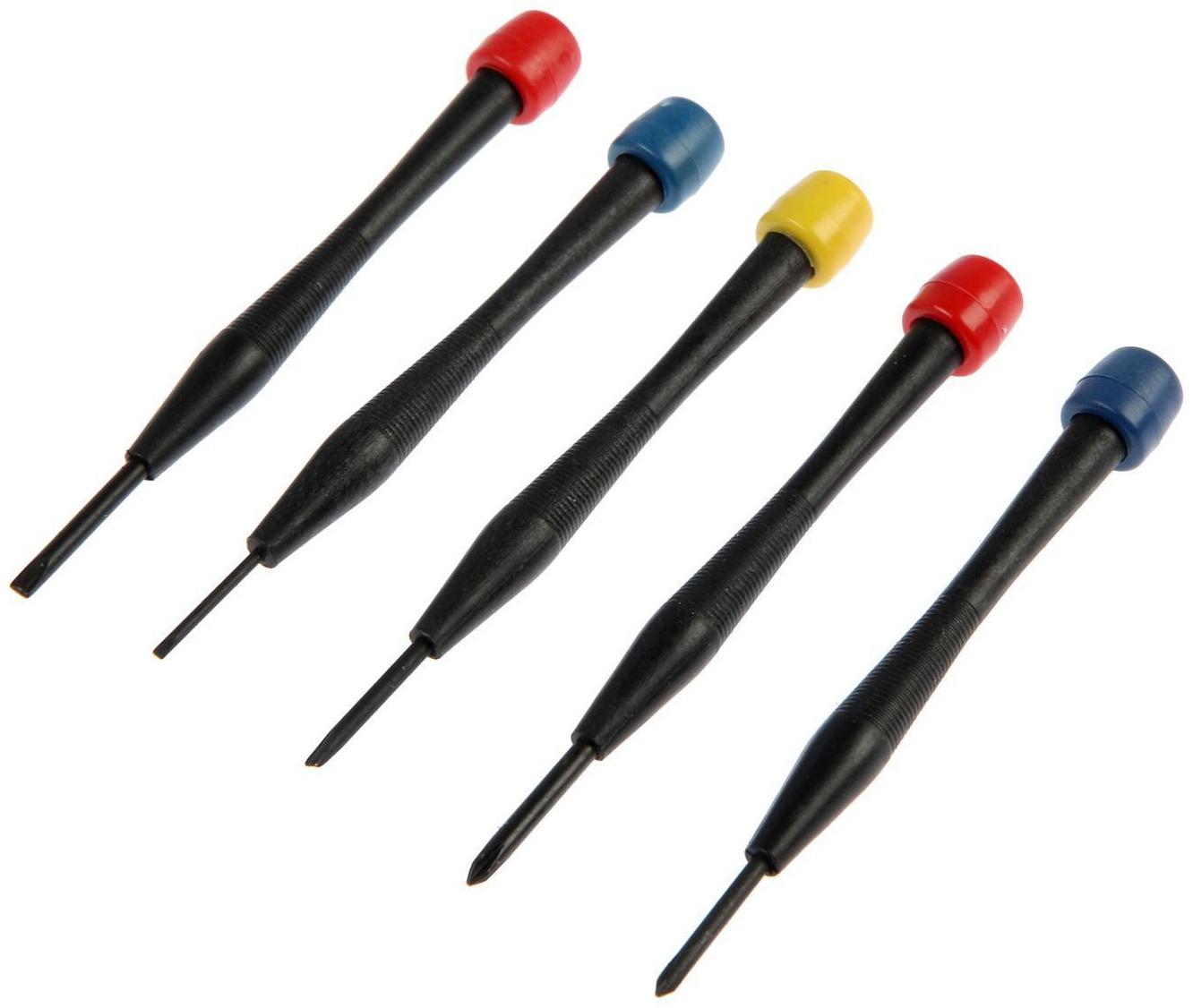 Набор отверток для точных работ ТУНДРА, 5 шт.