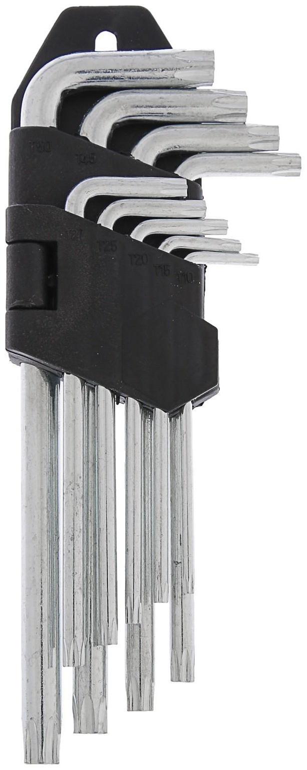 Набор ключей ЛОМ, TORX Tamper, удлиненных, TT10 - TT50, 9 шт.