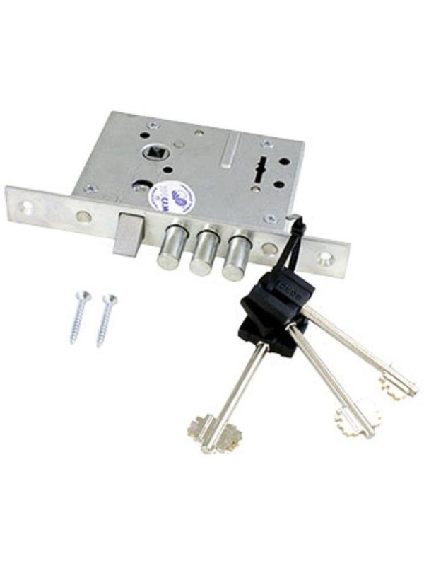 Замок врезной BORDER ЗВ 9-6/13 77316, б/о, м/о 55 мм