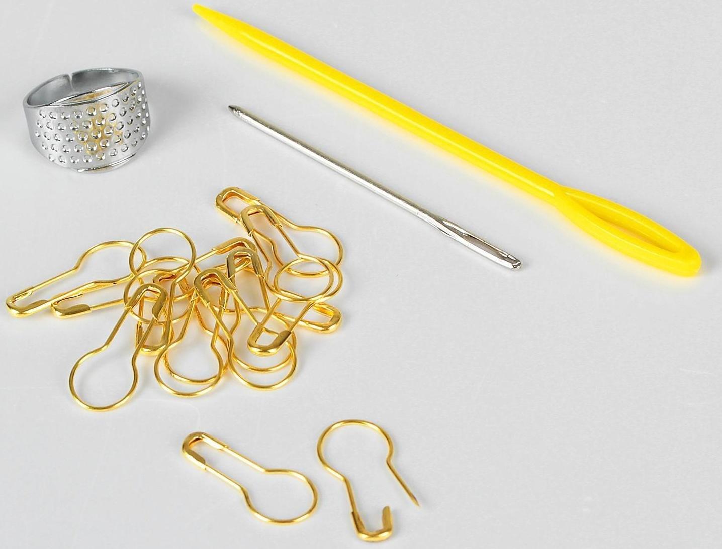 Набор для вязания , 57 предметов, в футляре