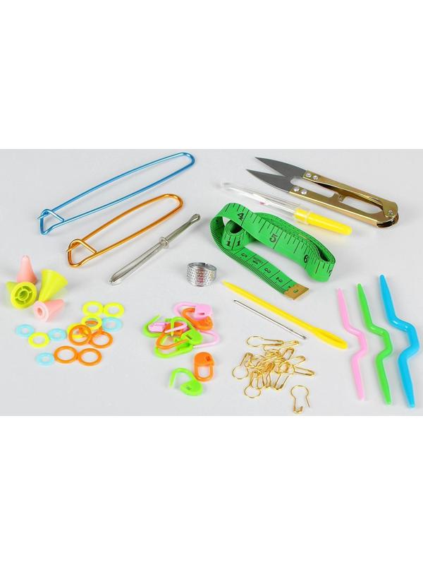 Набор для вязания , 57 предметов, в футляре