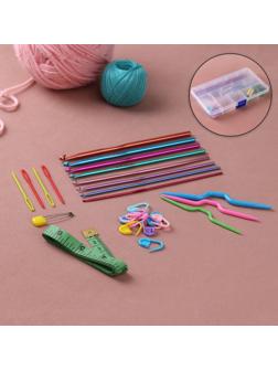 Набор для вязания, 28 предметов, в футляре