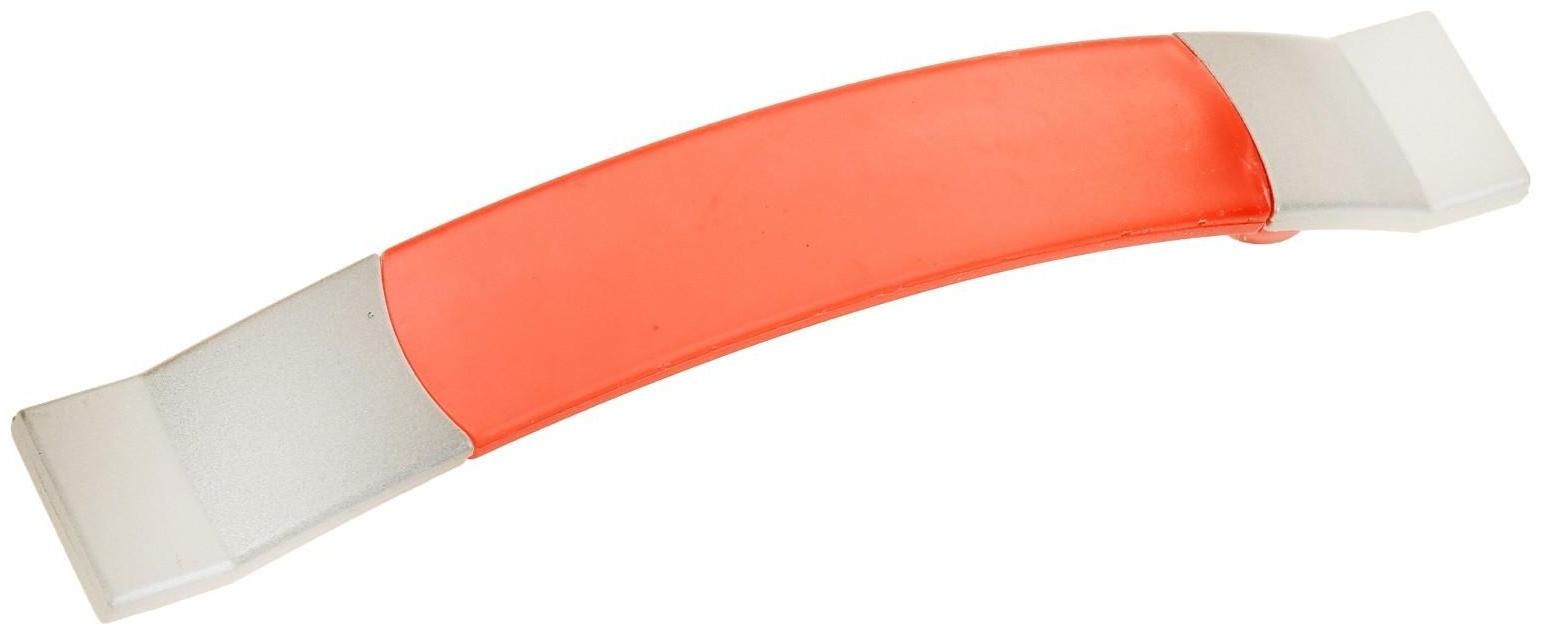 Ручка скоба PLASTIC 005, пластиковая, м/о 96 мм, красная