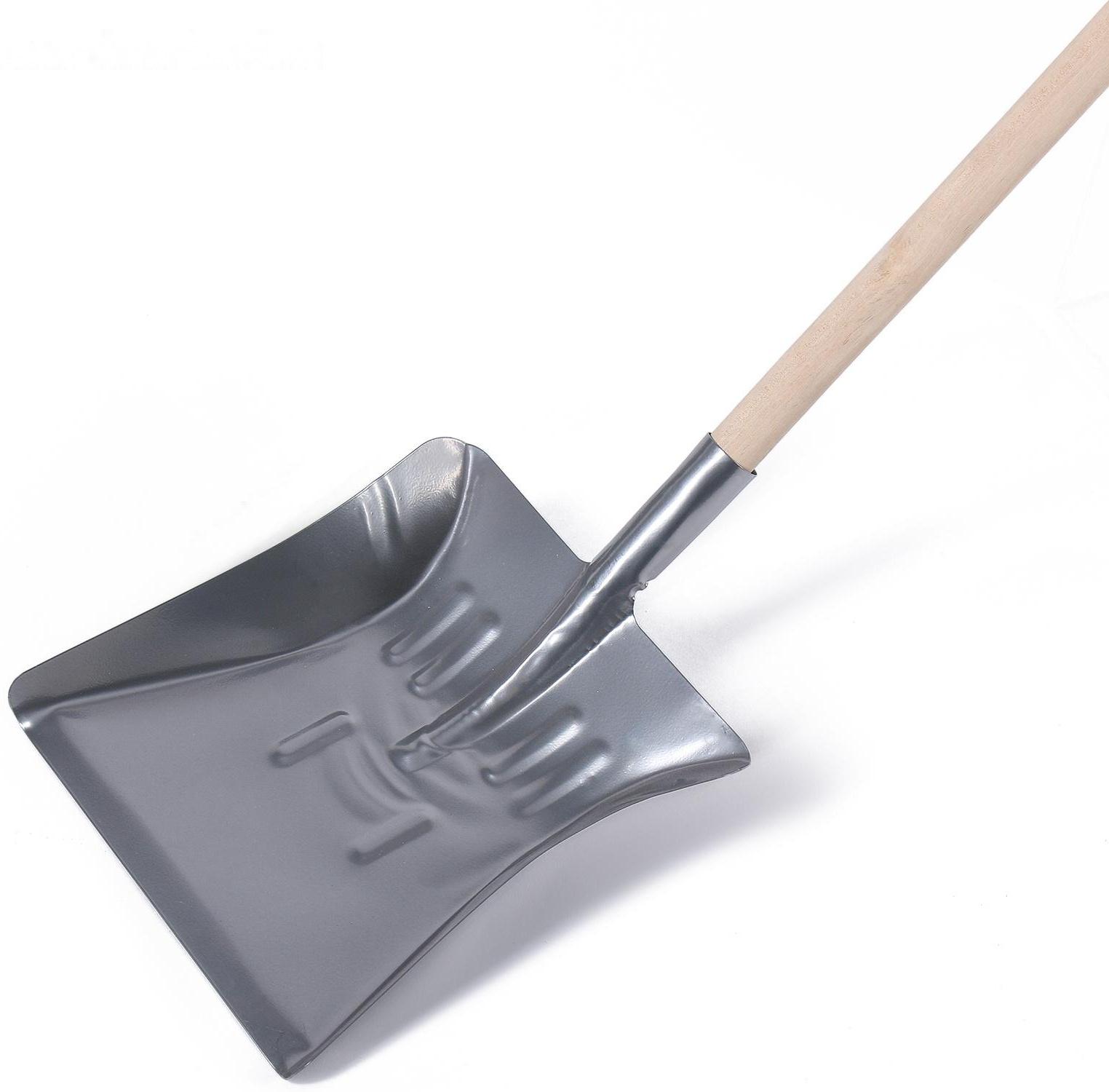 Лопата оцинкованная детская, ковш 215 × 240 мм, с деревянным черенком, цвет МИКС