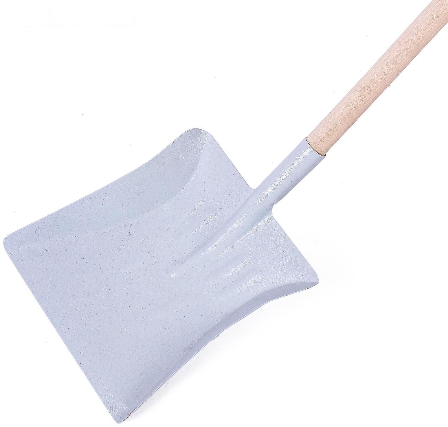 Лопата оцинкованная детская, ковш 215 × 240 мм, с деревянным черенком, цвет МИКС