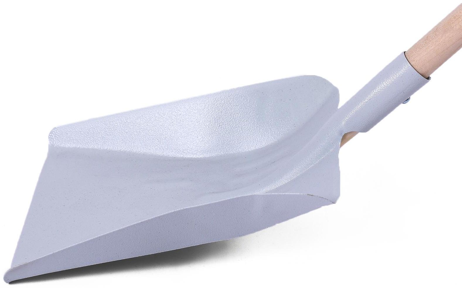 Лопата оцинкованная детская, ковш 215 × 240 мм, с деревянным черенком, цвет МИКС