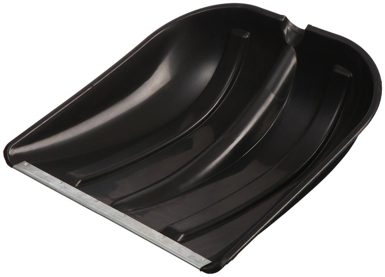 Ковш лопаты пластиковый, 400 × 400 мм, с оцинкованной планкой, тулейка 32 мм