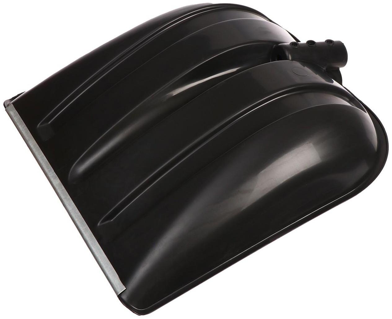 Ковш лопаты пластиковый, 400 × 400 мм, с оцинкованной планкой, тулейка 32 мм