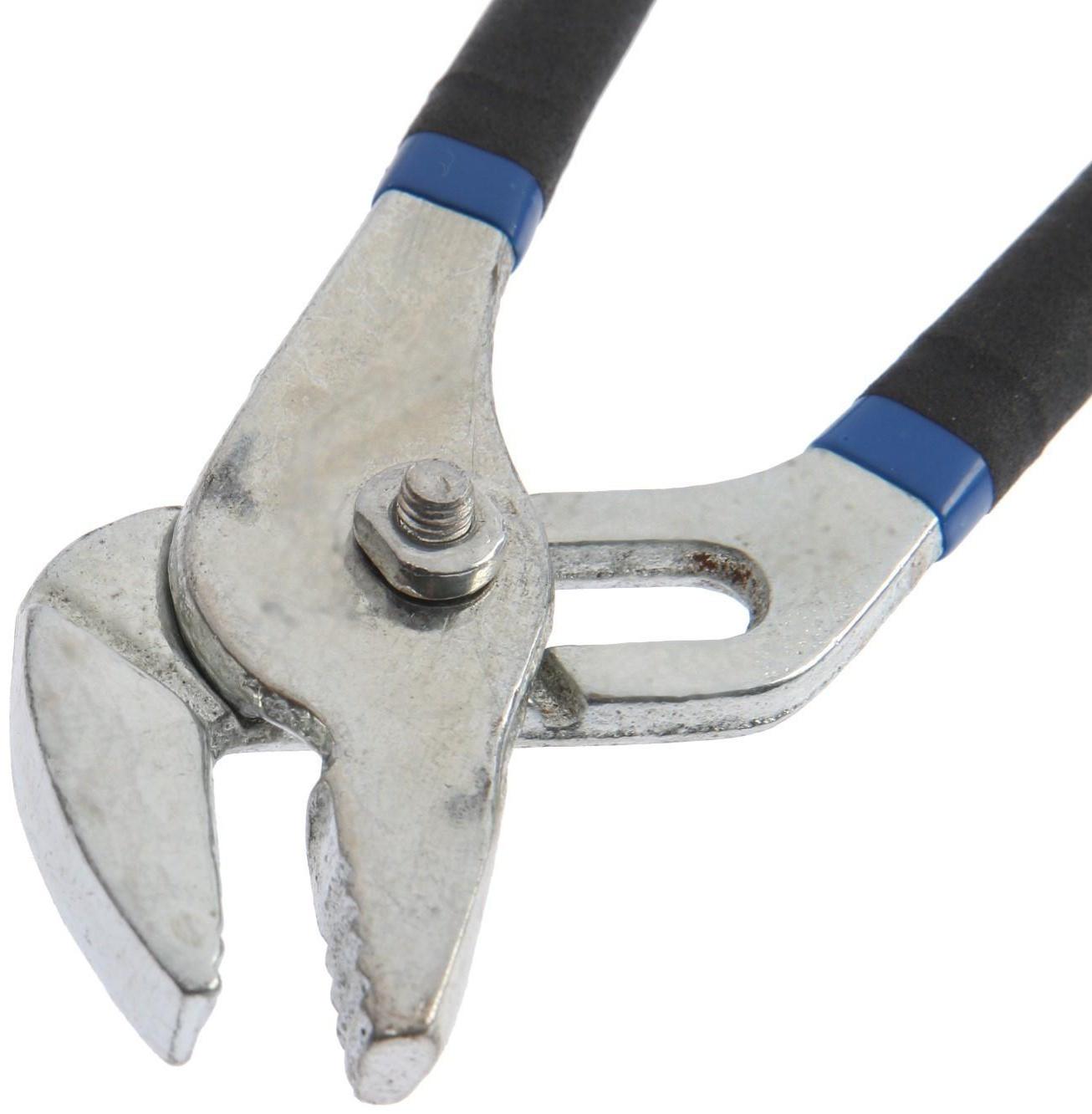 Клещи переставные ТУНДРА, обрезиненные рукоятки, 200 мм