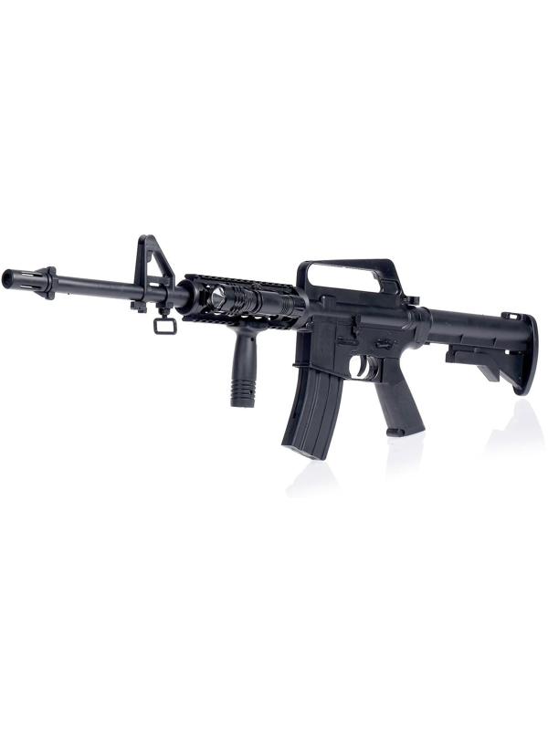 Штурмовая винтовка пневматическая Assault rifle M16-A4 221A, с фонариком