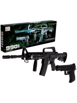 Набор пневматического оружия «Вооружение», автомат с фонариком и пистолет