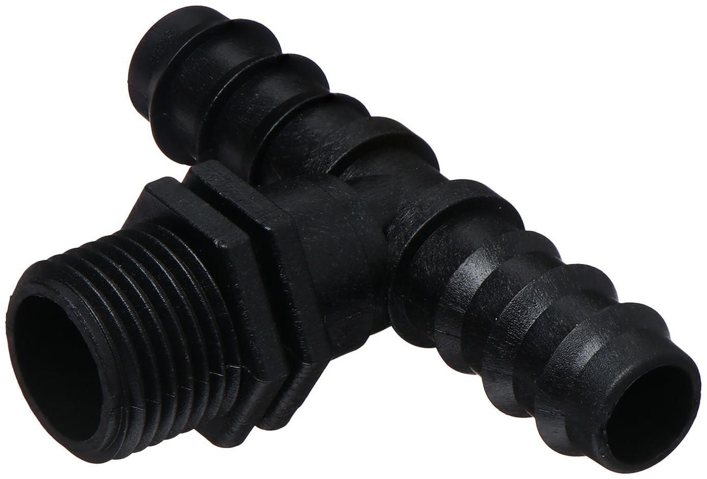 Тройник Т-образный, наружная резьба 1/2