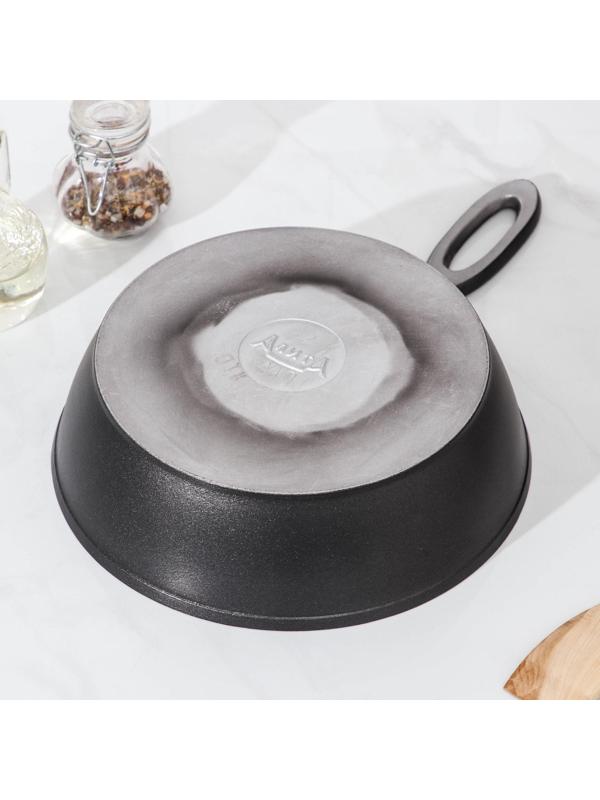 Сковорода «Сотейник», d=24 см, алюминиевая ручка, антипригарное покрытие, цвет чёрный