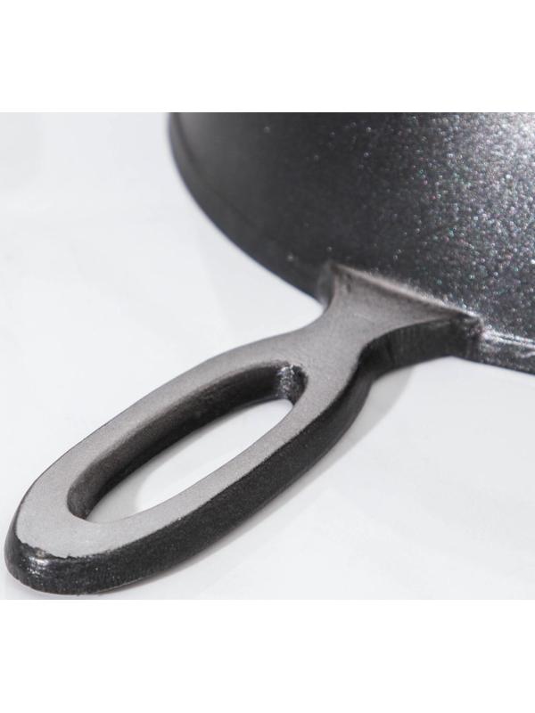 Сковорода «Сотейник», d=24 см, алюминиевая ручка, антипригарное покрытие, цвет чёрный