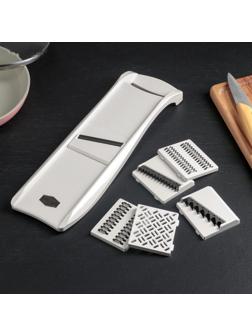 Овощерезка с 6 насадками, пластик ABS, цвет белый