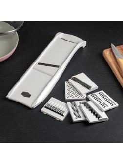 Овощерезка с 7 насадками, пластик ABS, цвет белый