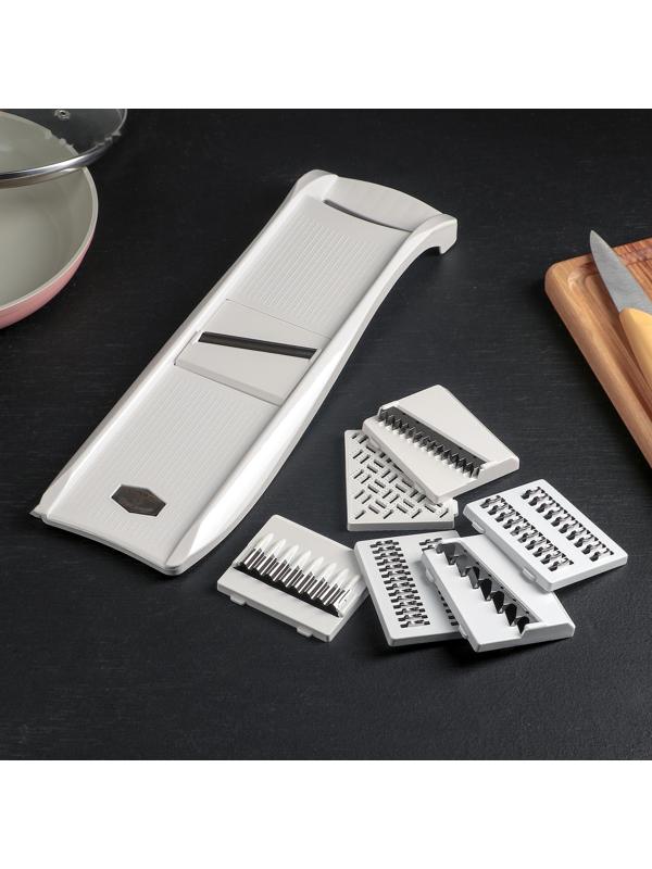 Овощерезка с 7 насадками, пластик ABS, цвет белый