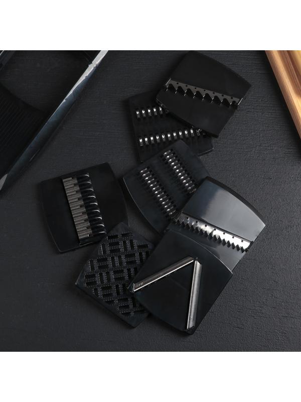 Овощерезка, с 7 насадками, цвет чёрный, 37,5 см