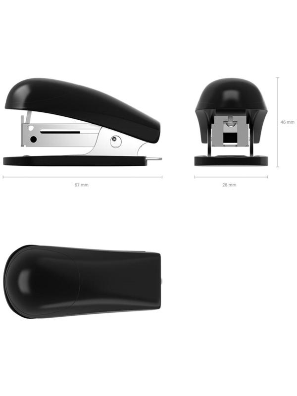 Степлер ErichKrause mini № 24/6, до 20 листов, вмещает до 50 скоб, глубина закладки бумаги до 25 мм, микс