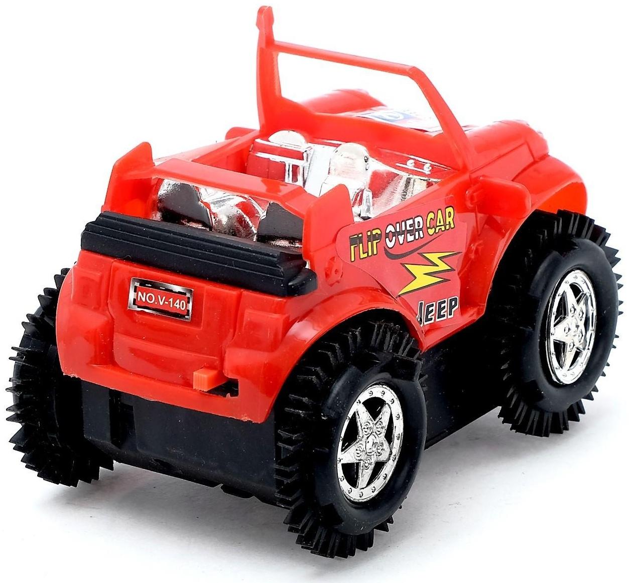 Джип-перевёртыш «Кабриолет», работает от батареек, цвета МИКС