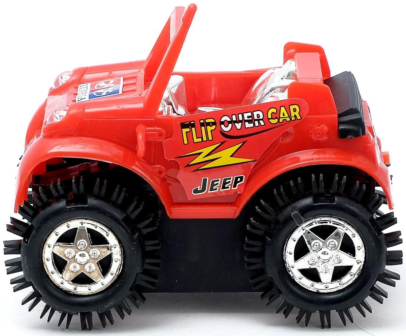 Джип-перевёртыш «Кабриолет», работает от батареек, цвета МИКС