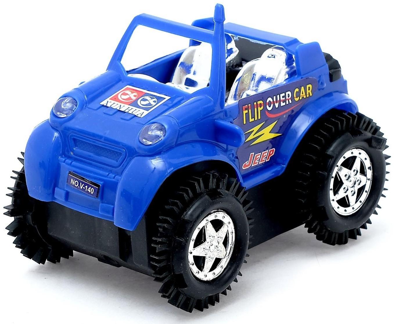 Джип-перевёртыш «Кабриолет», работает от батареек, цвета МИКС