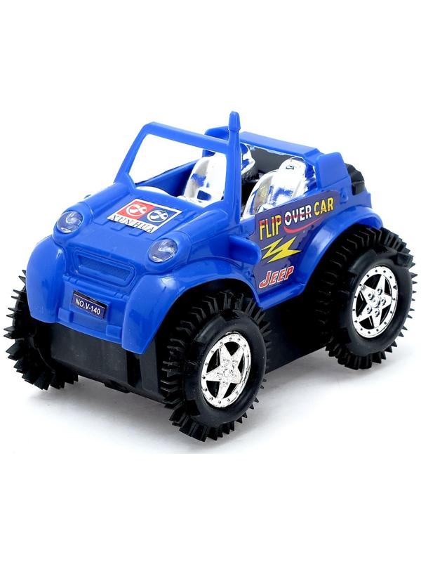Джип-перевёртыш «Кабриолет», работает от батареек, цвета МИКС