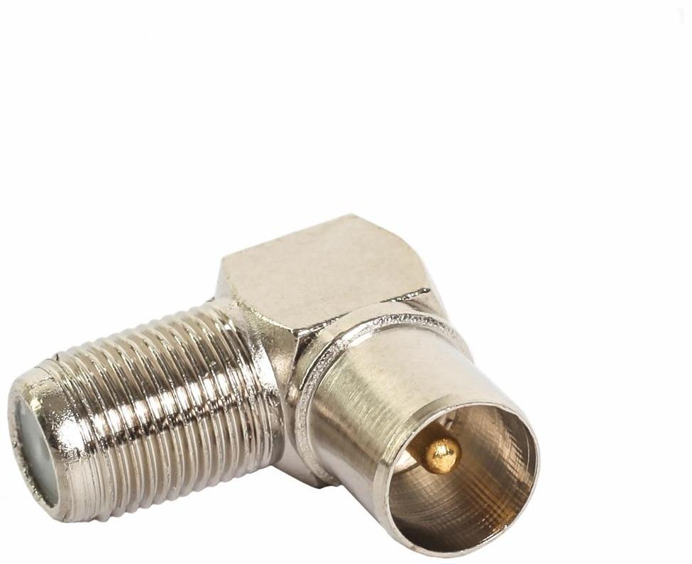 Переходник Proconnect 05-4311-4-7, гнездо F - штекер TV, угловой, упаковка