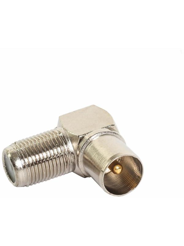 Переходник Proconnect 05-4311-4-7, гнездо F - штекер TV, угловой, упаковка