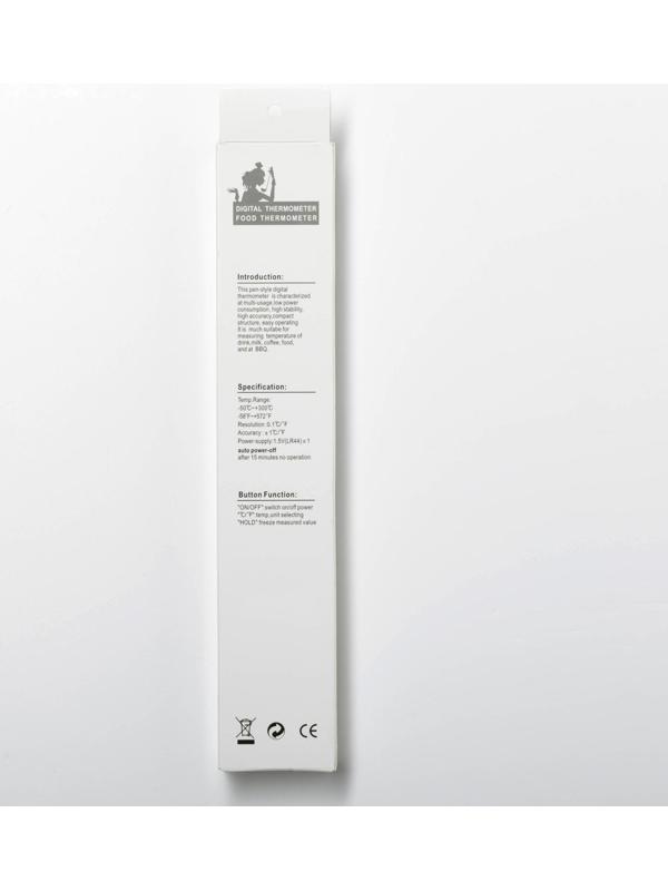 Термометр для пищи электронный на батарейках, с чехлом