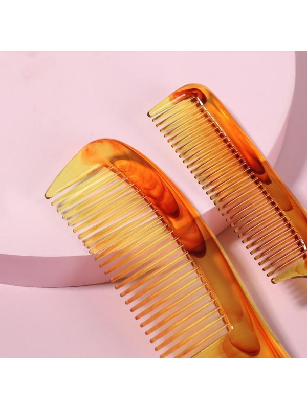 Набор расчёсок, 2 предмета, цвет «янтарный»