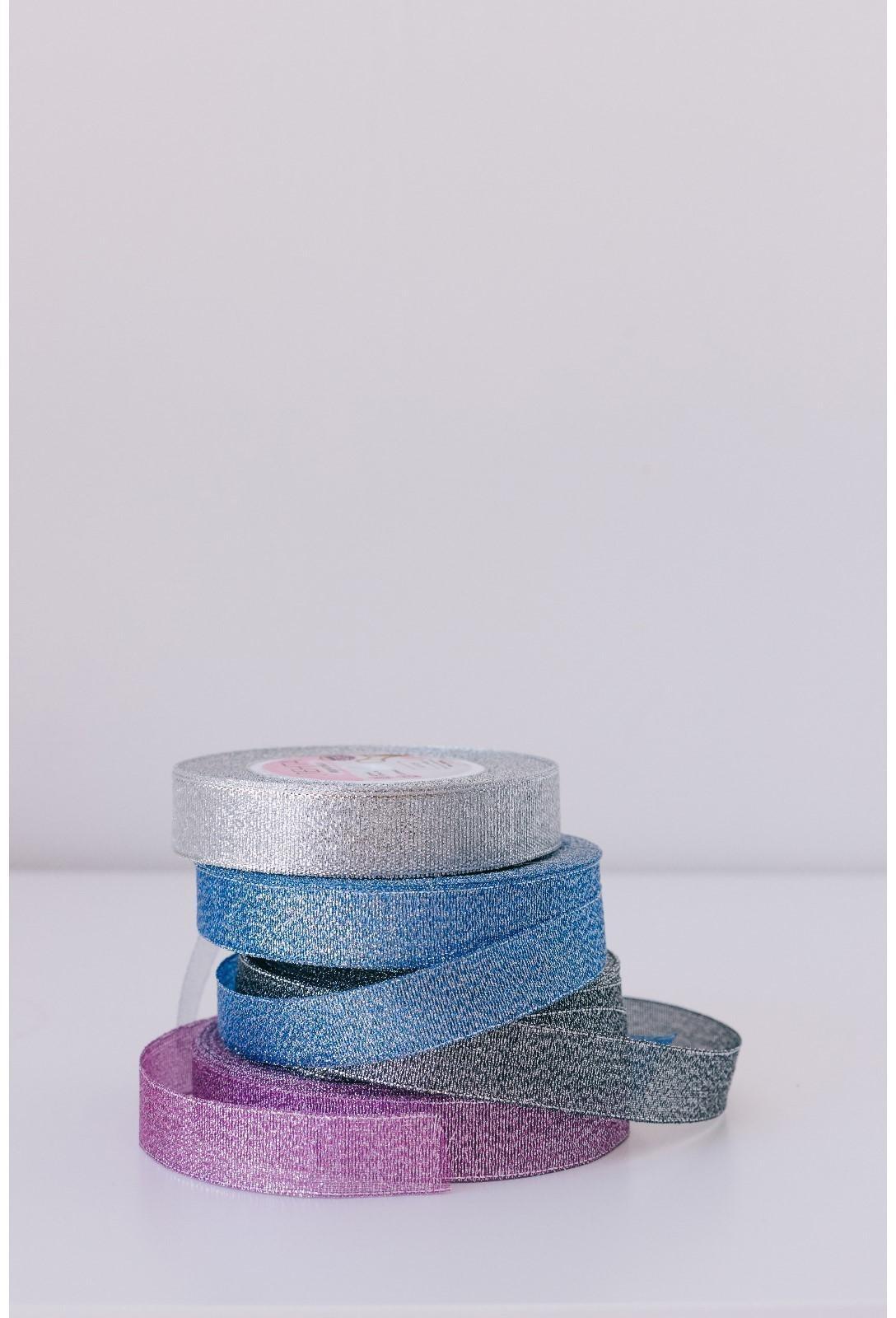 Лента парчовая, 20 мм, 23 ± 1 м, цвет серебряный