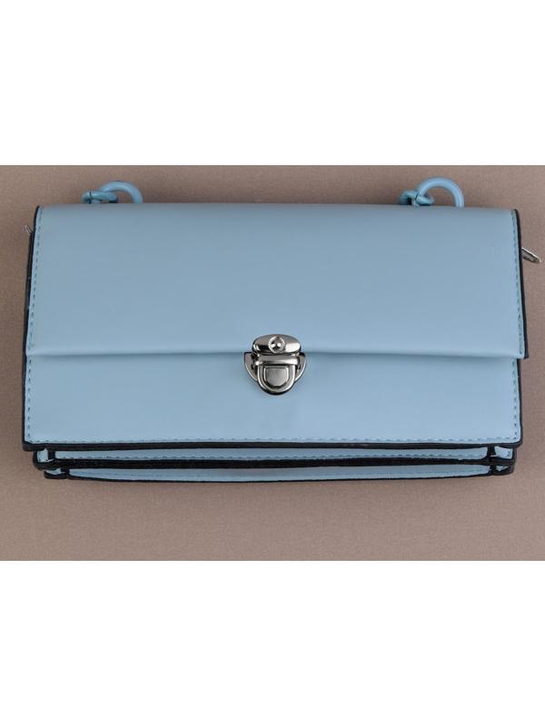 Застёжка для сумки, 2,5 × 2,5 см, цвет серебряный