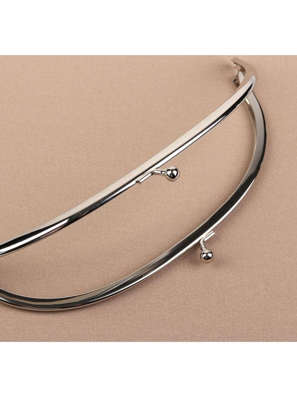 Фермуар «Дуга», 20 см, цвет серебряный