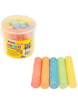 Мелки для рисования, набор 15 шт., 5 цветов