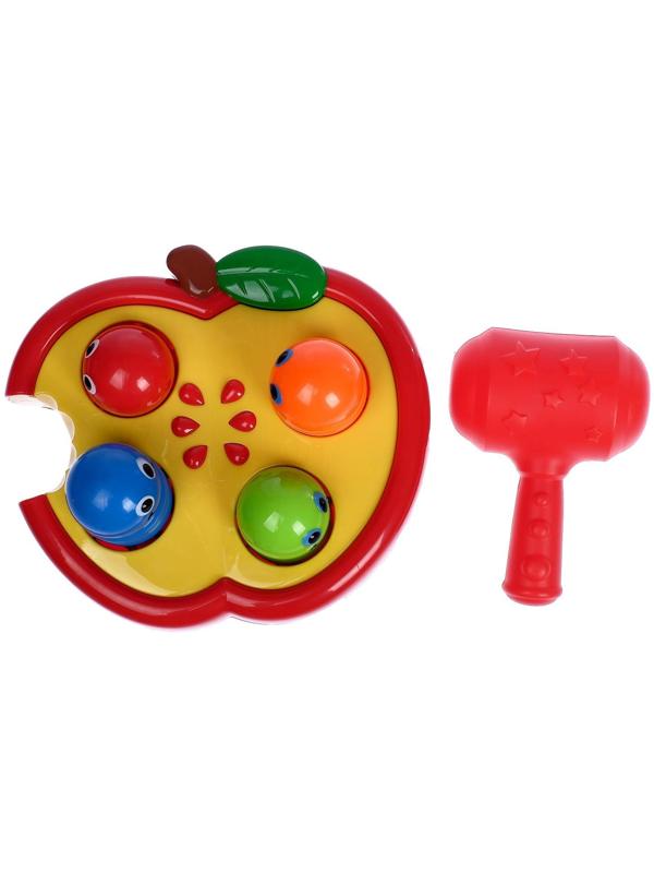 Развивающая игрушка «Стучалка Червячки» с молотком