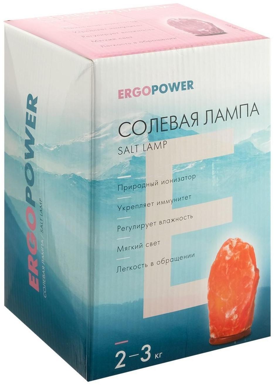 Солевая лампа Ergopower ER 501, 220 В, 15 Вт, 2-3 кг