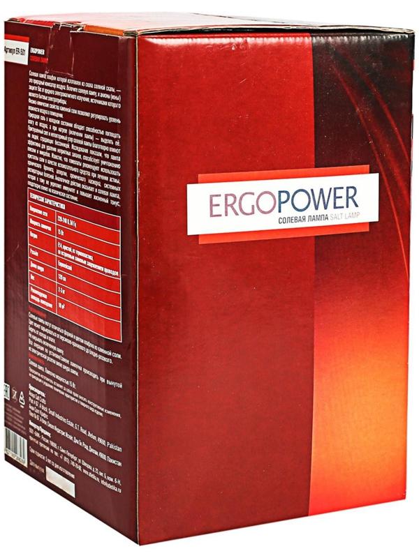 Солевая лампа Ergopower ER 501, 220 В, 15 Вт, 2-3 кг