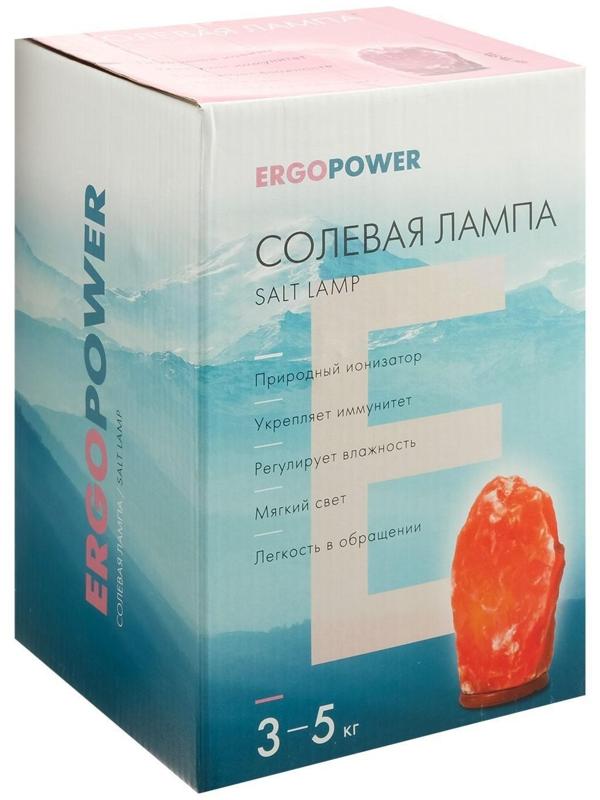 Солевая лампа Ergopower ER 502, 220 В, 15 Вт, 3-5 кг