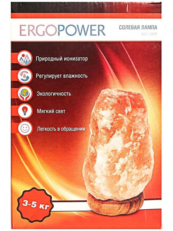 Солевая лампа Ergopower ER 502, 220 В, 15 Вт, 3-5 кг