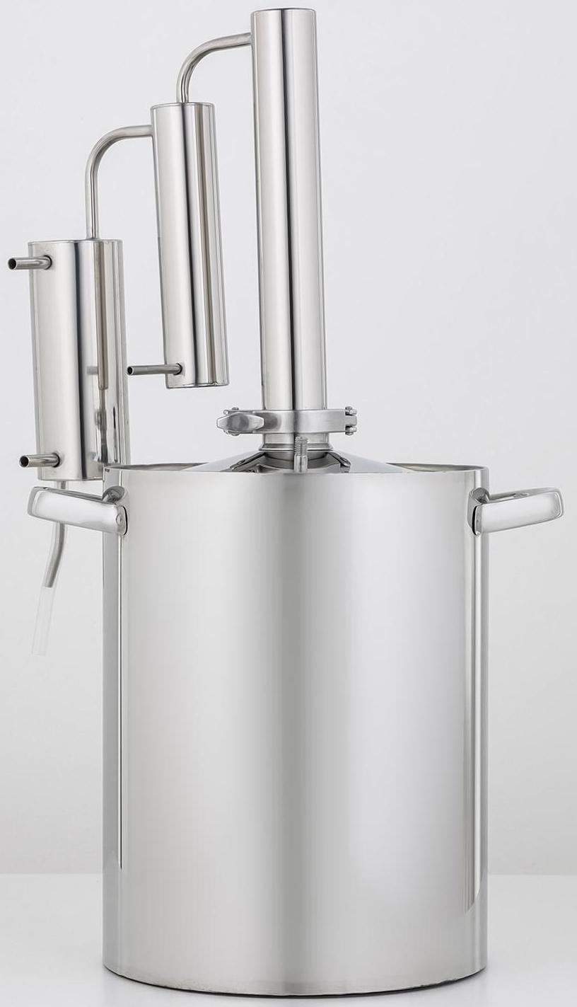 Дистиллятор домашний «Уральский Самовар», 12 л, дно 3 мм, кламповое соединение