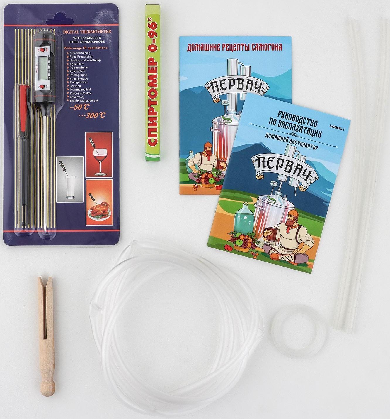 Дистиллятор домашний «Уральский Самовар», 12 л, дно 3 мм, кламповое соединение