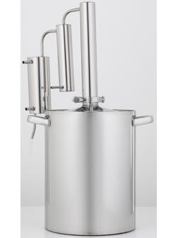 Дистиллятор домашний «Уральский Самовар», 12 л, дно 3 мм, кламповое соединение