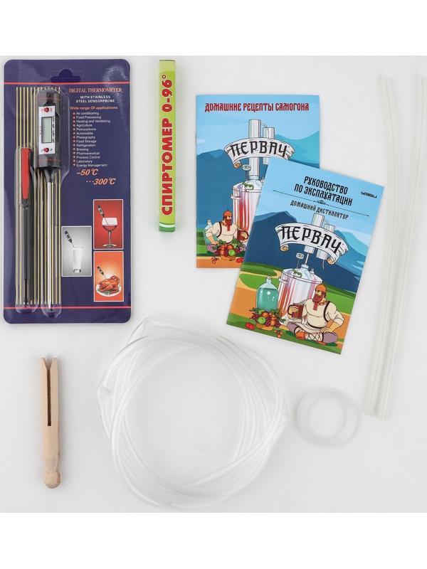 Дистиллятор домашний «Уральский Самовар», 12 л, дно 3 мм, кламповое соединение