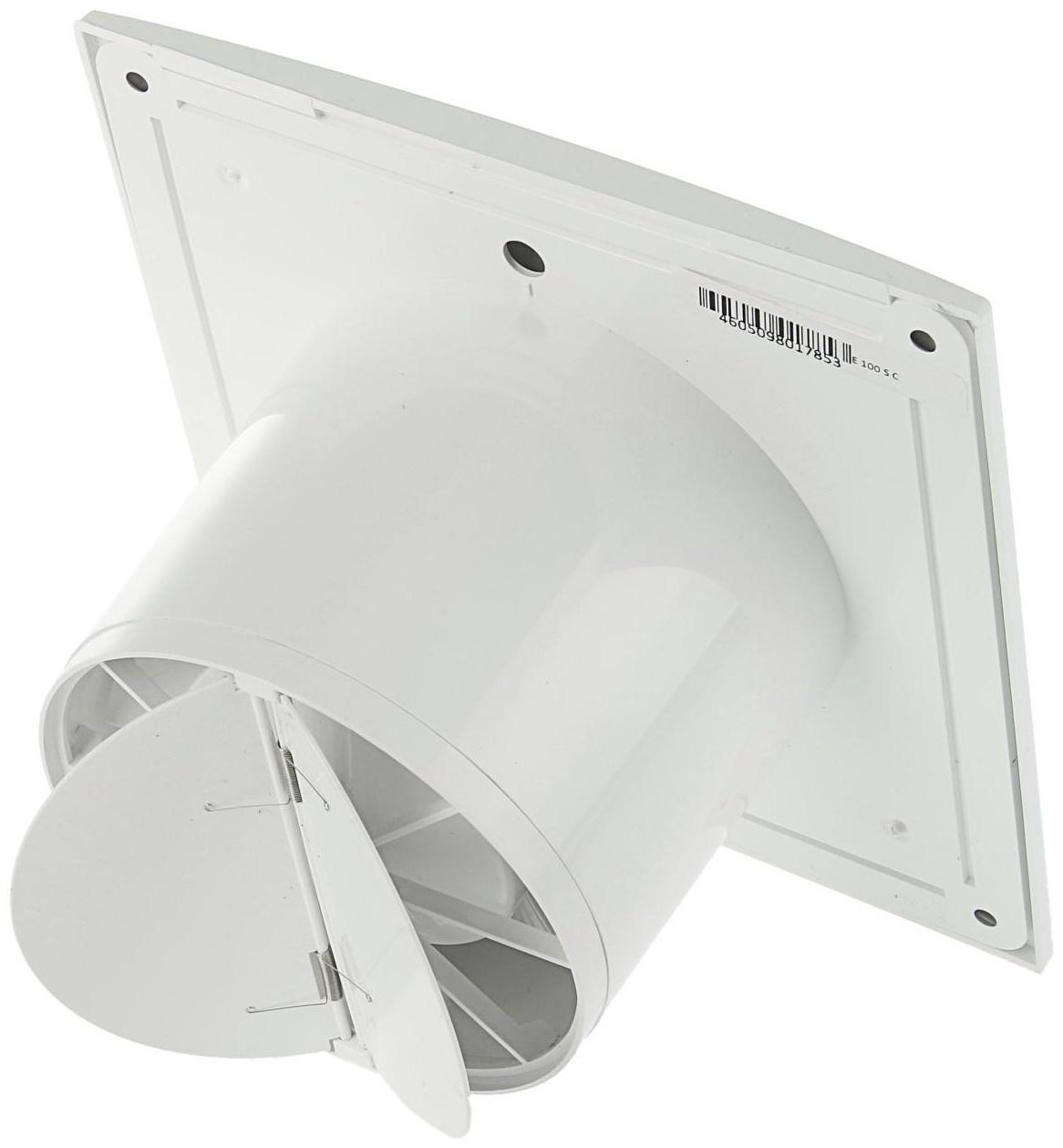 Вентилятор вытяжной ERA E 100 S С, 160x160 мм, d=100 мм